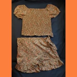 Girls size 10 skirt and top set New without tags